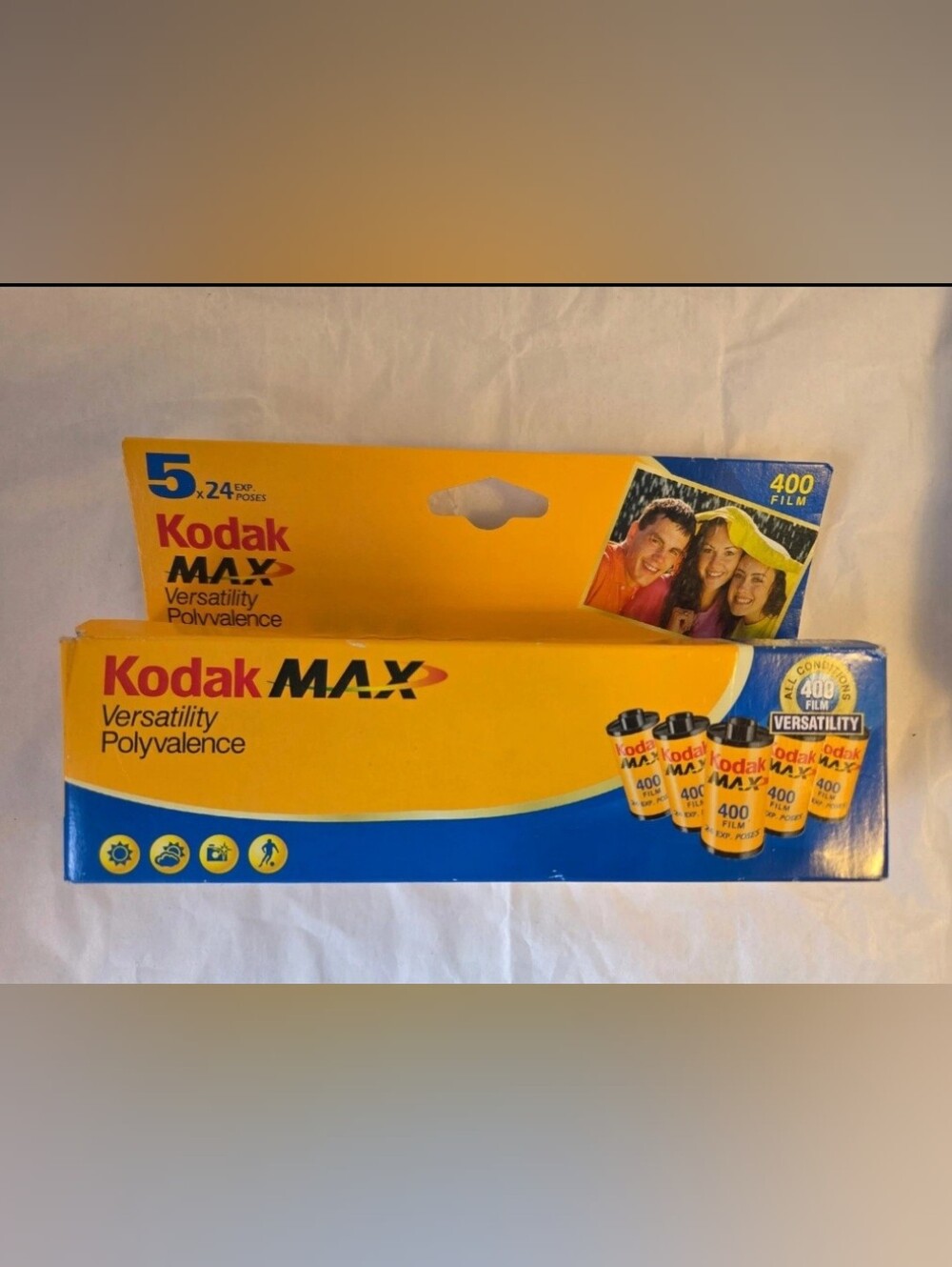 Film Kodak MAX Versatility Polyvalence 400 Film 5 Rolls (unopened) Exp. 01/2009